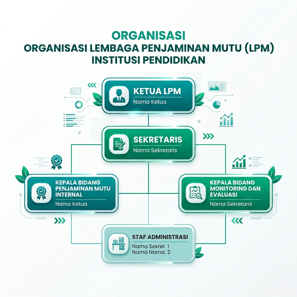 Bagan Struktur Organisasi LPM POLCEN